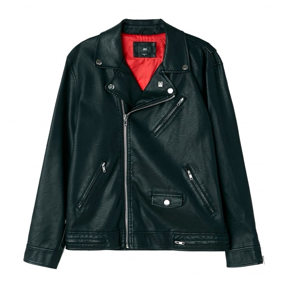 Obey leather jacket
